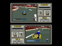 une photo d'Ã©cran de Stunt Race FX sur Nintendo Super Nes